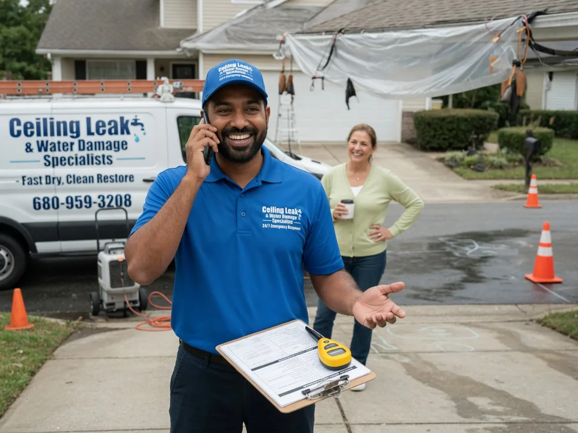 Ceiling Leak Cleanup Tipp City, OH FAQs